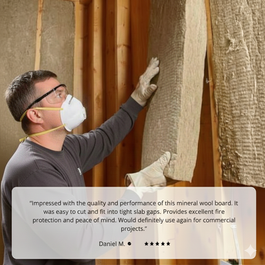 ROCKWOOL® SAFING MINERAL WOOL BOARD 4 in.X 24 in X 48 in. (32 SQFT)