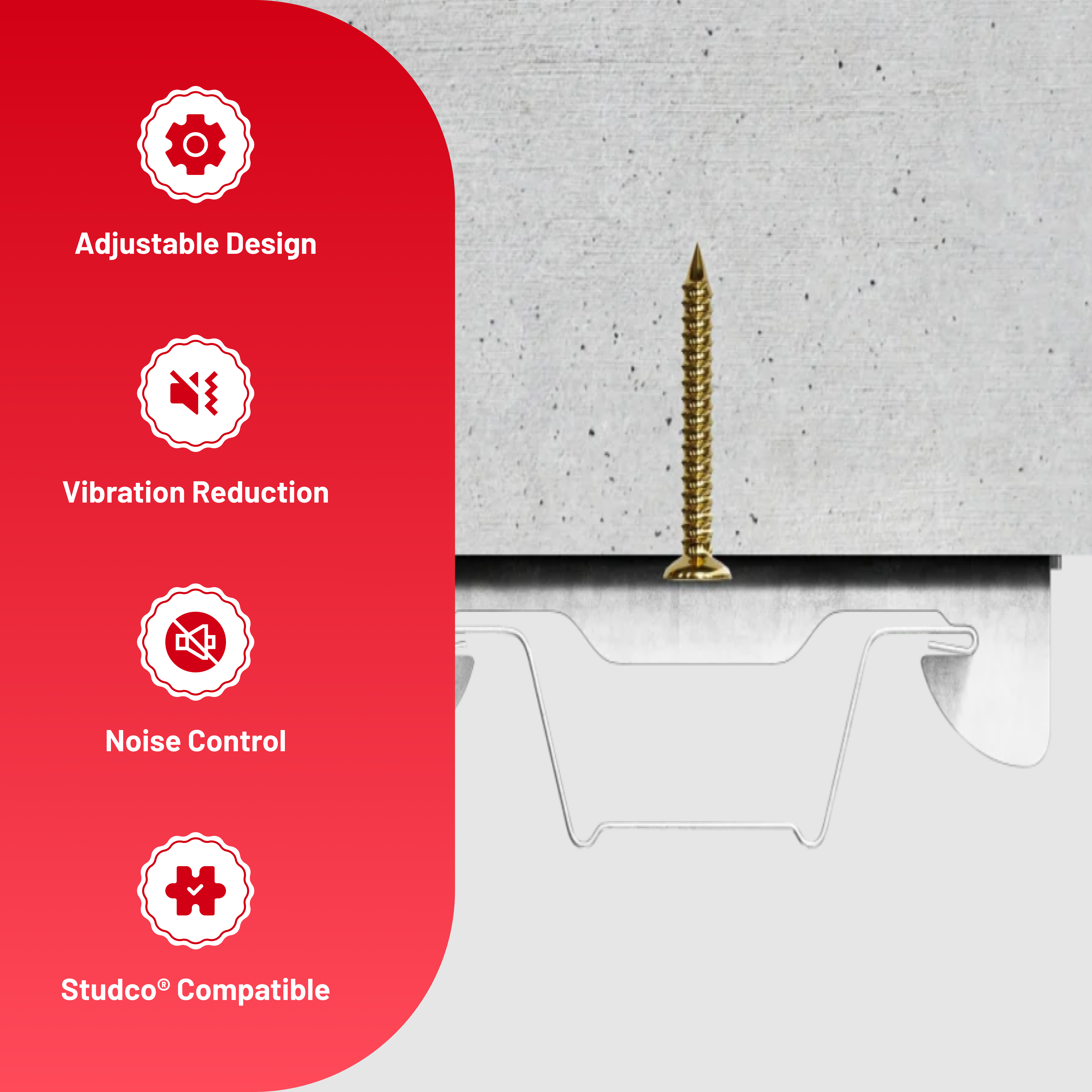 Resilmount® A237 Metal Furring Channel Clip