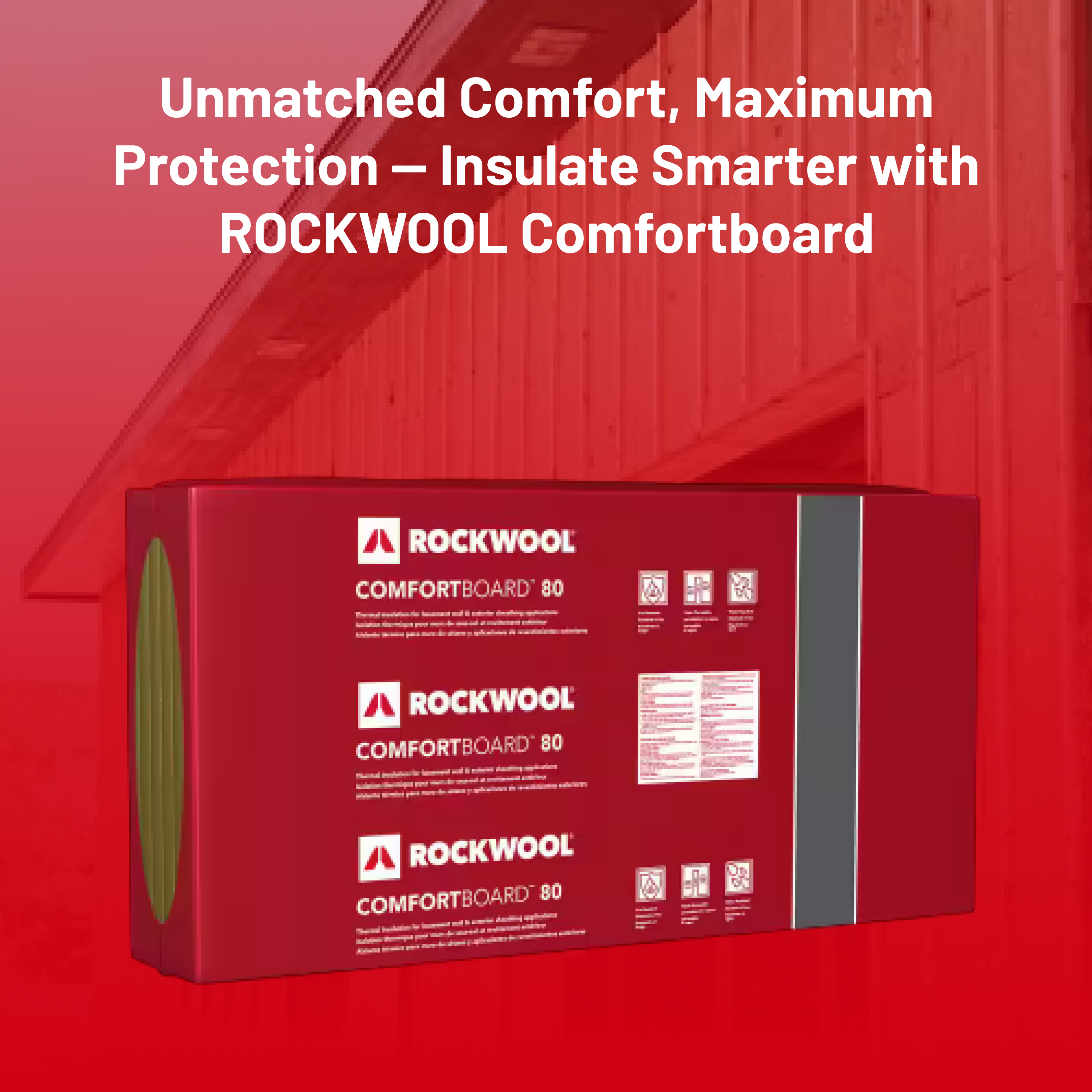 ROCKWOOL RXCB324 COMFORTBOARD 80 3 in. X 24 in X 48 in  (24 SQFT)