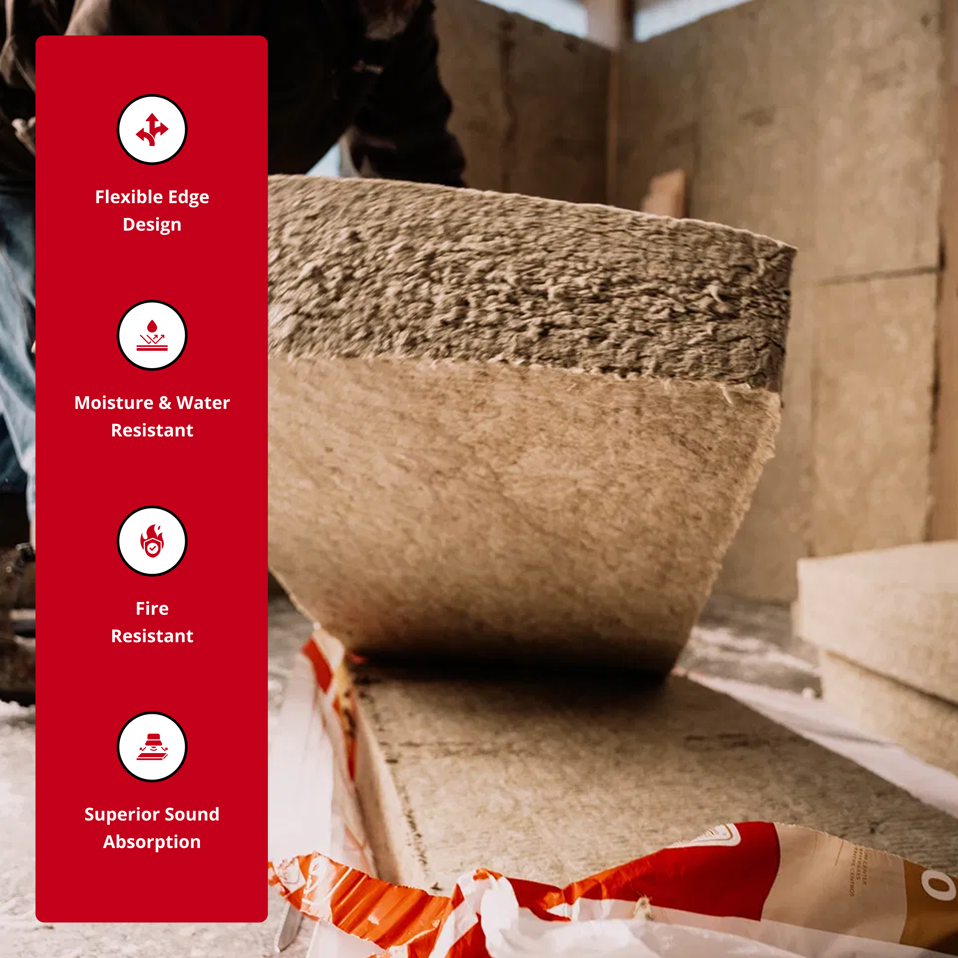 ROCKWOOL RXCB381525 COMFORTBATT R38 9.5 in. X 15-1/4 in. X 47 in. (19.9 SQFT)