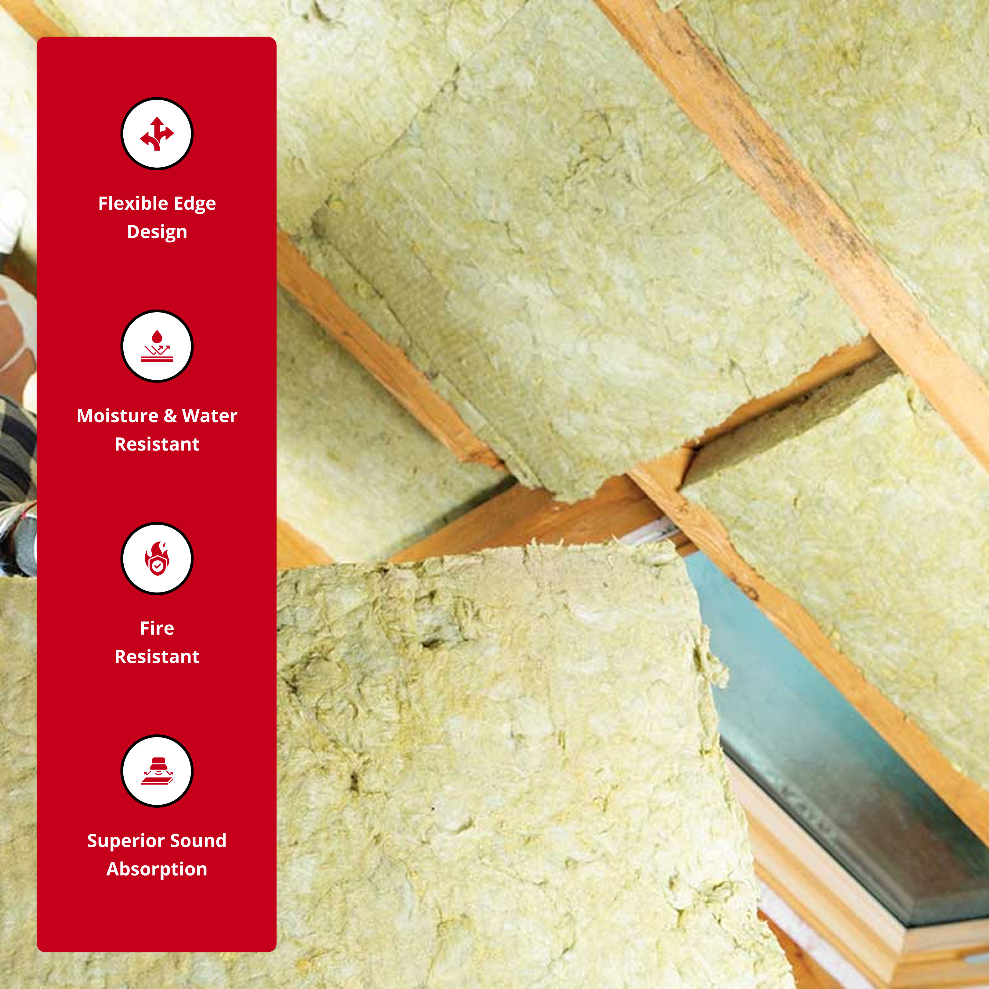 ROCKWOOL RXCB3523 COMFORTBATT R15 3.5 in. X 23 in. X 47 in. (60.06 SQFT)