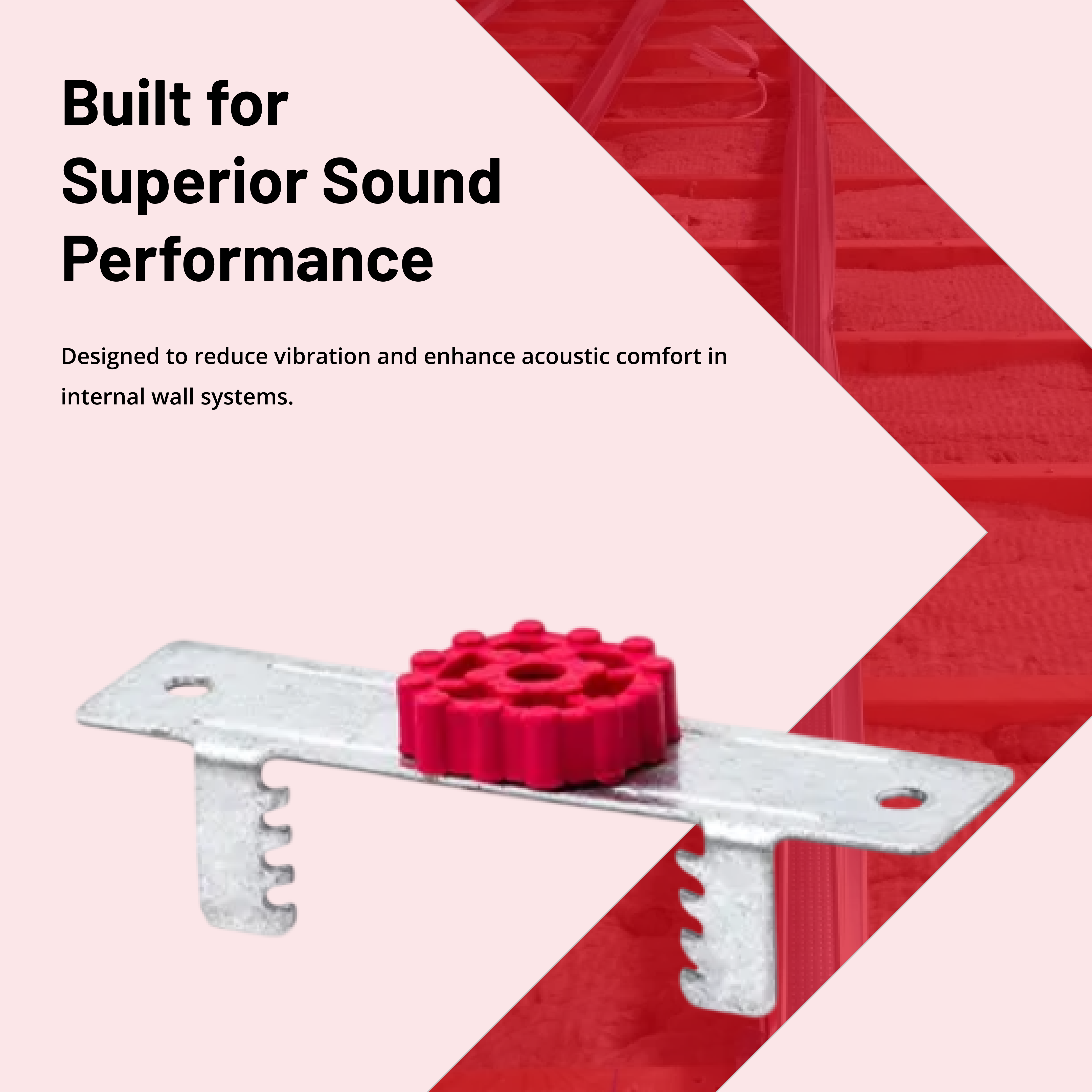 Resilmount® MBFR BetaFix Furring Channel Sound Isolation Clip