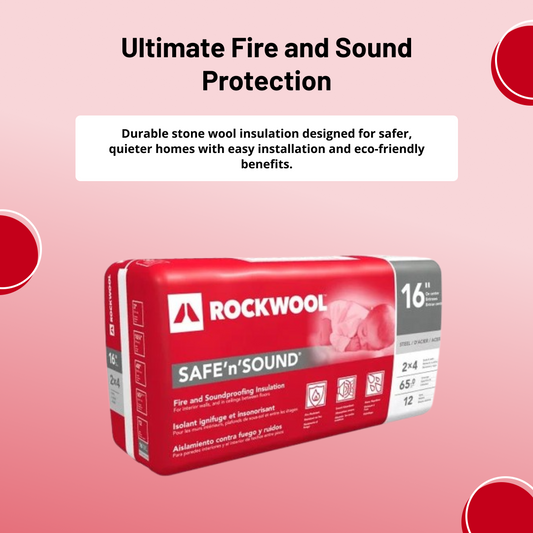 ROCKWOOL® RXSS31625 SAFE 'N' SOUND 3 in. X 16-1/4 in X 48 in  (65 SQFT)