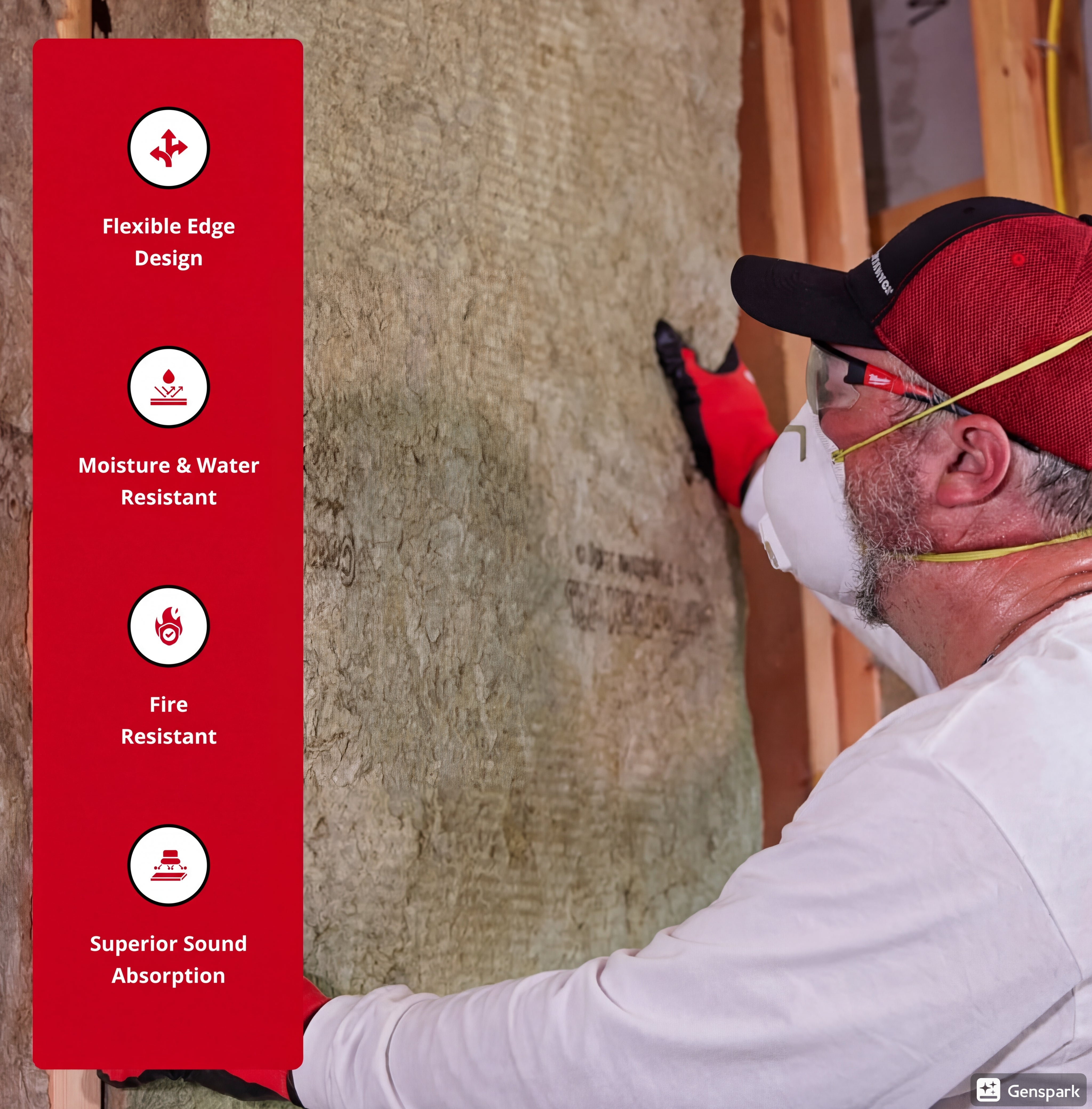 ROCKWOOL® COMFORTBATT R30 7-1/4 in. X 23 in. X 47 in (30.03 SQFT)