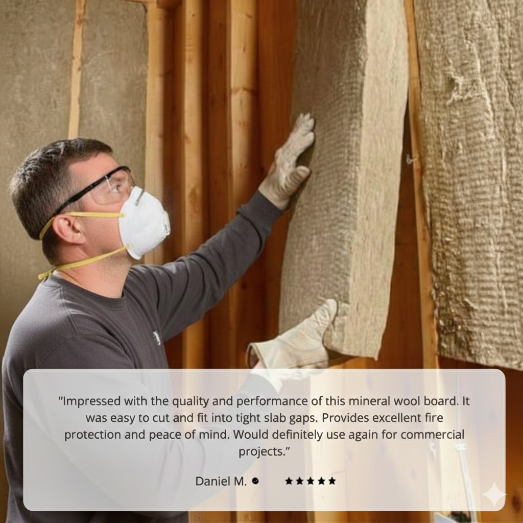 ROCKWOOL® SAFING MINERAL WOOL BOARD 4 in.X 24 in X 48 in. (32 SQFT)